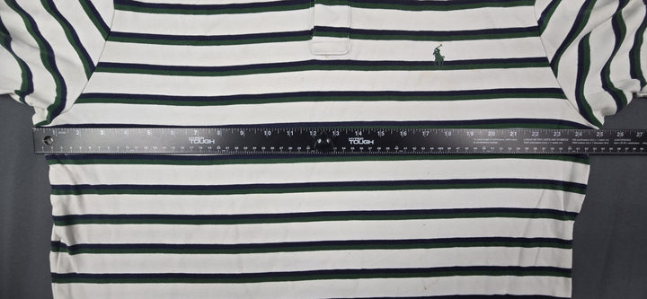 Polo Ralph Lauren Shirt Mens XL Multicolor Stripe Embroidered Logo Short Sleeve