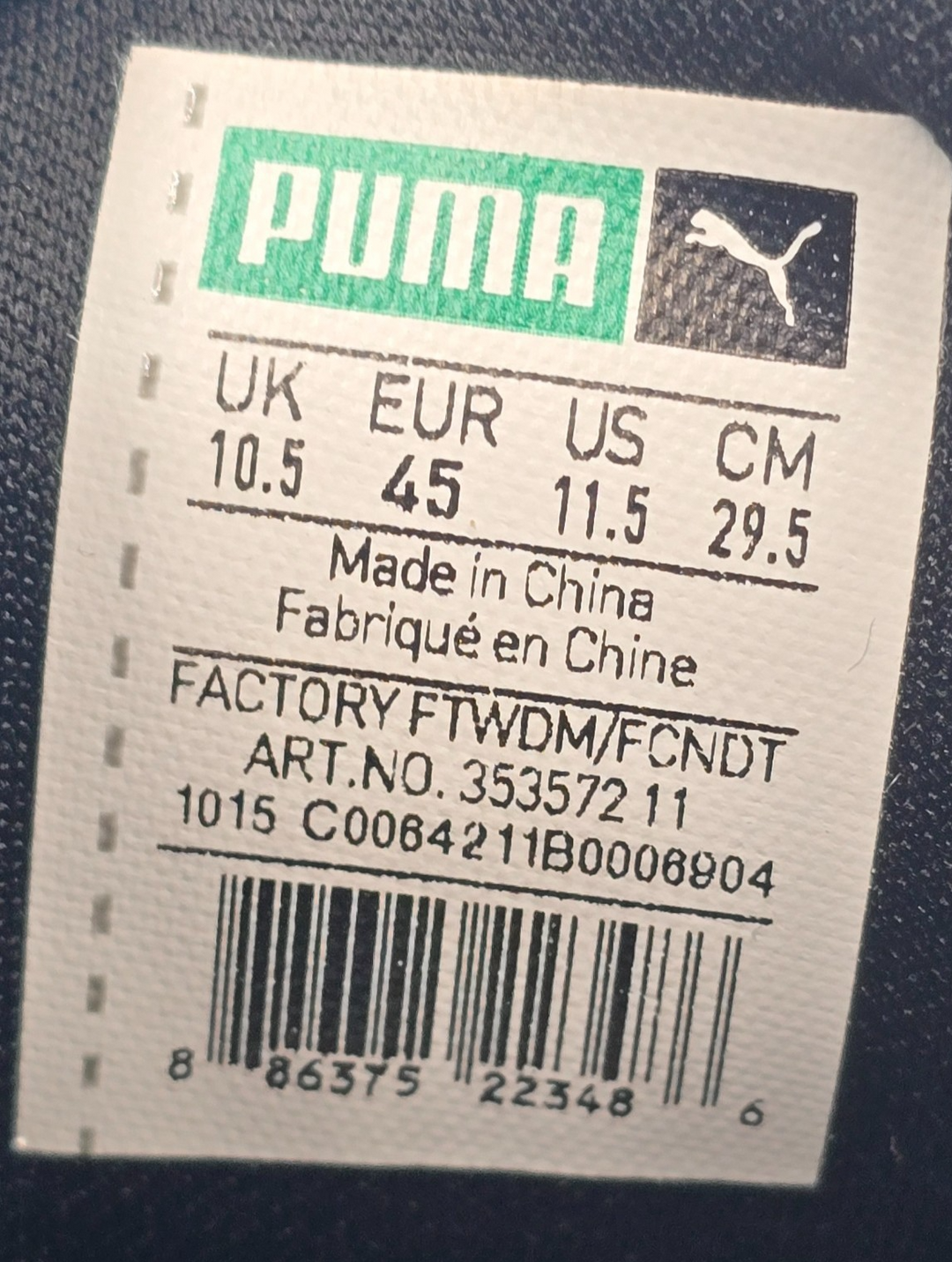Puma Roma Basic 353572-11 Mens 11.5 Athletic Shoes Core Black Leather Sneakers