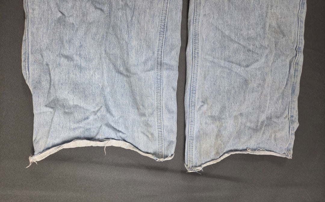 Hollister Baggy Jeans Women 6 Blue Denim Low Rise Medium Wash Button Fly Classic