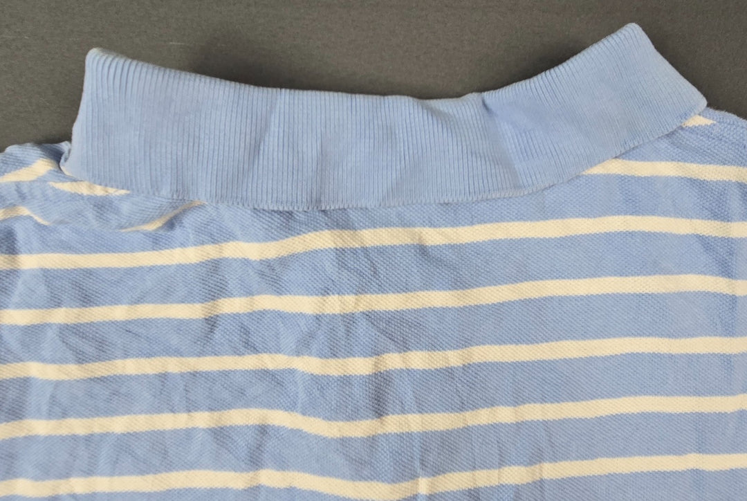 Polo Ralph Lauren Polo Shirt Men XL Blue Cotton Striped Performance Golf Tennis