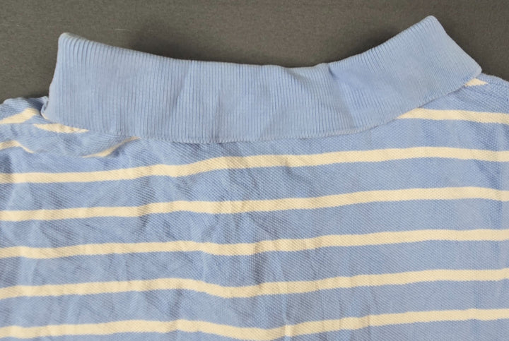 Polo Ralph Lauren Polo Shirt Men XL Blue Cotton Striped Performance Golf Tennis