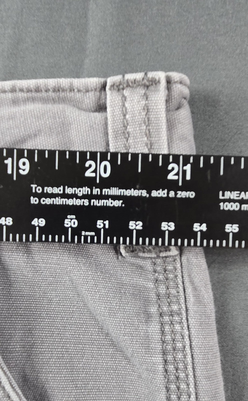 Carhartt Pants Mens 42x32 Grey Relaxed Fit Straight Leg Carpenter Workwear