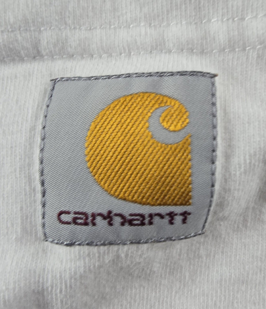 Carhartt Shirt Men’s K87 Small White Logo Loose Fit Short Sleeve Pocket...