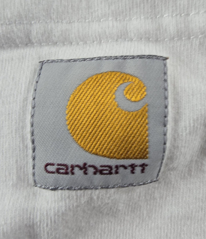 Carhartt Shirt Men’s K87 Small White Logo Loose Fit Short Sleeve Pocket...