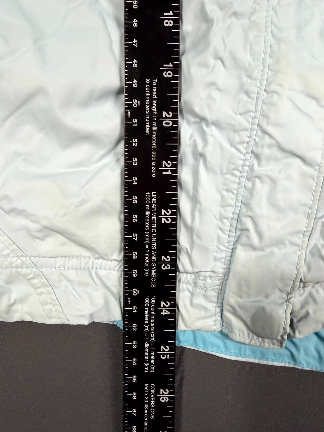Columbia XCO Rain Jacket Womens Medium Blue Nylon Outdoor Hiking Hooded Full Zip