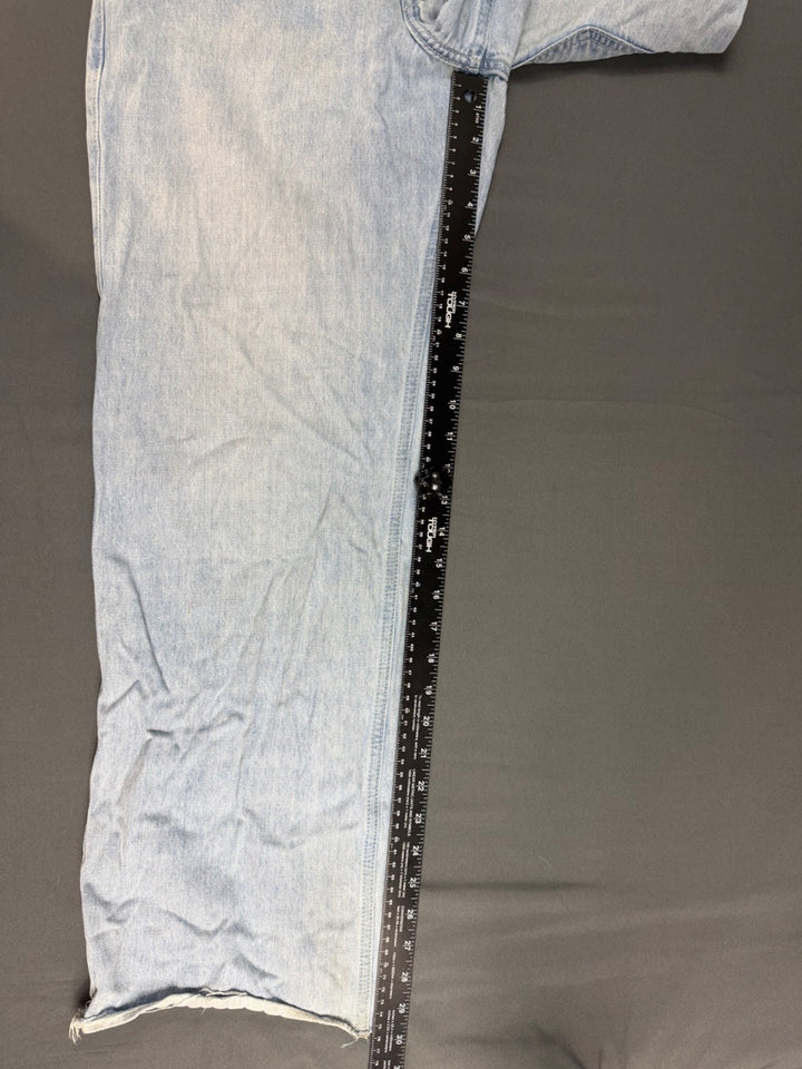 Hollister Baggy Jeans Women 6 Blue Denim Low Rise Medium Wash Button Fly Classic