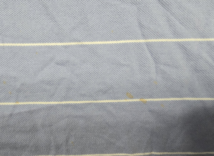 VTG Polo Golf Ralph Lauren Shirt Mens XL Blue White Stripe Embroidered Logo Pima