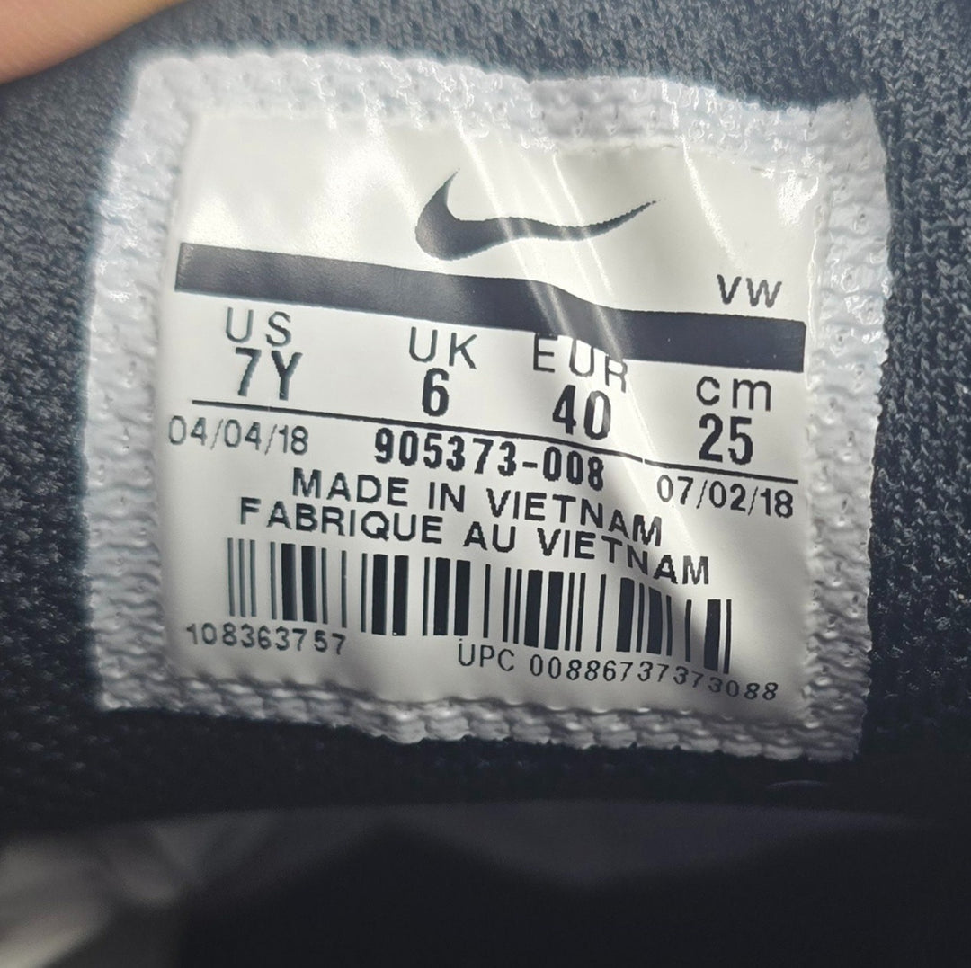 Nike Check Canvas SB 905373-008 Youth 7 Shoes Black Swoosh Lace Up Sneakers