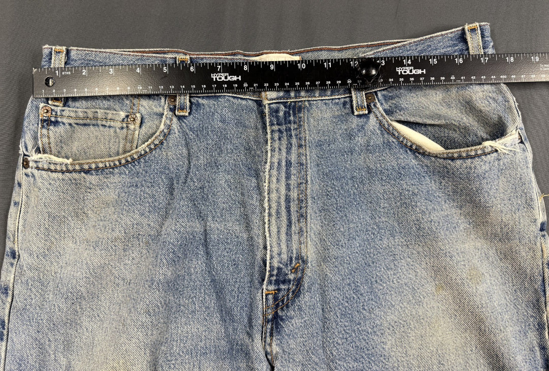 Signature by Levi Strauss &amp; Co Jeans Mens 38x34 Blue Denim Regular Fit Straight