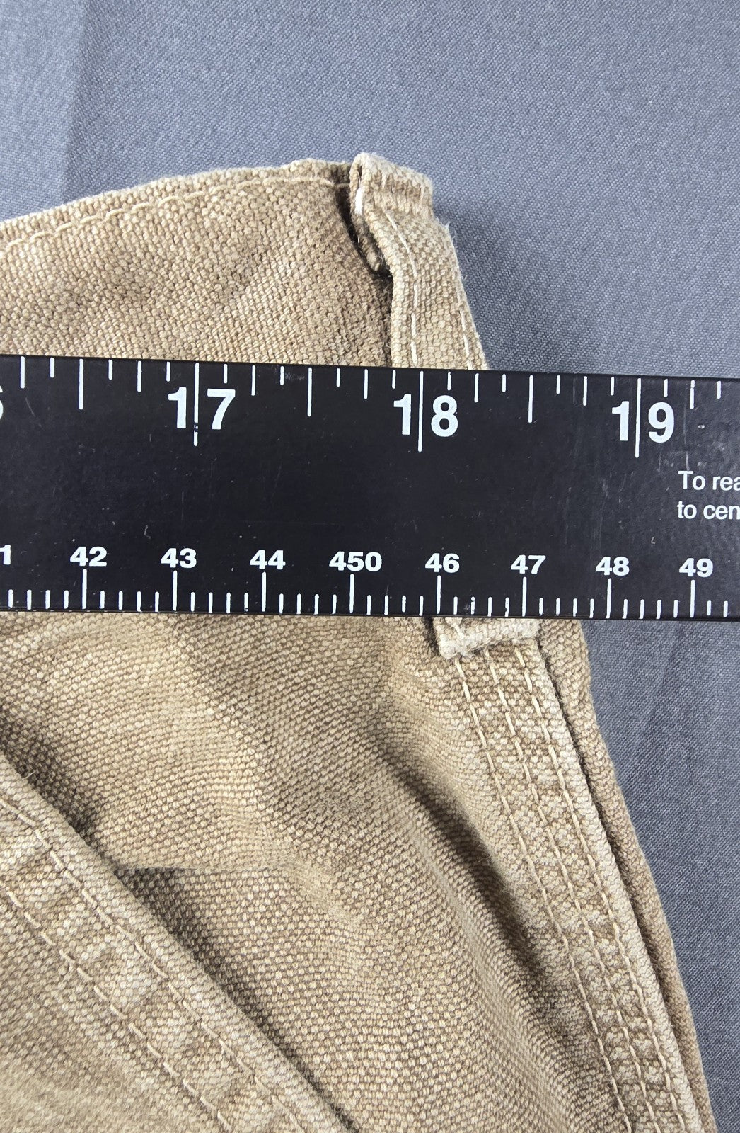 Carhartt FR Jeans Mens 36x32 Beige Original Fit Straight Leg Carpenter Workwear