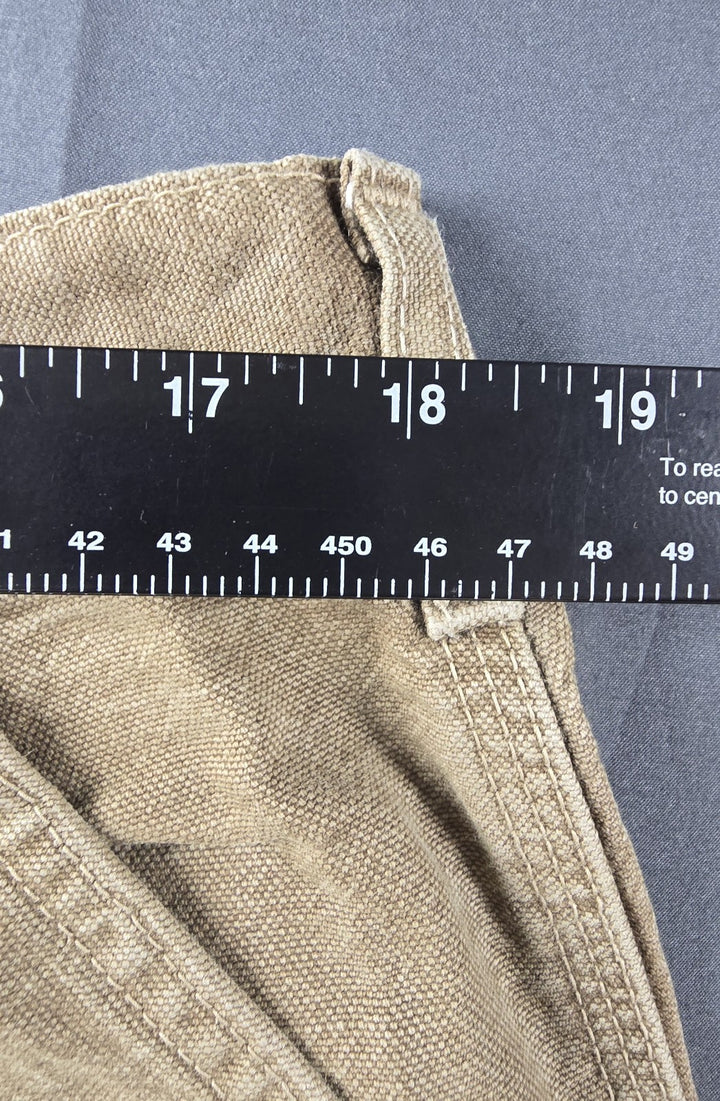Carhartt FR Jeans Mens 36x32 Beige Original Fit Straight Leg Carpenter Workwear