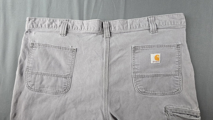 Carhartt Pants Mens 42x32 Grey Relaxed Fit Straight Leg Carpenter Workwear