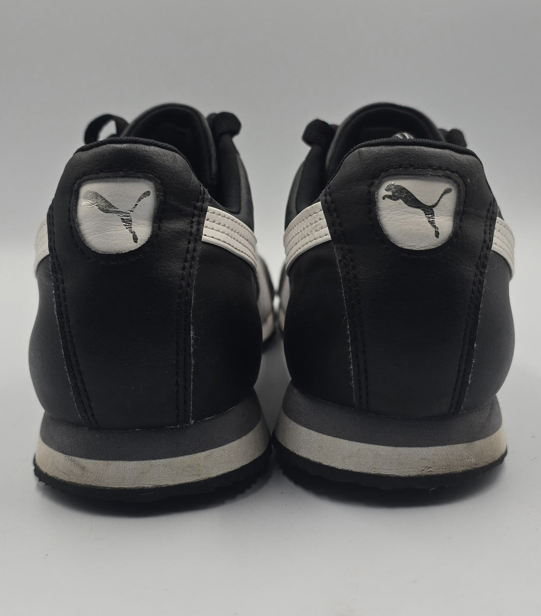 Puma Roma Basic 353572-11 Mens 11.5 Athletic Shoes Core Black Leather Sneakers