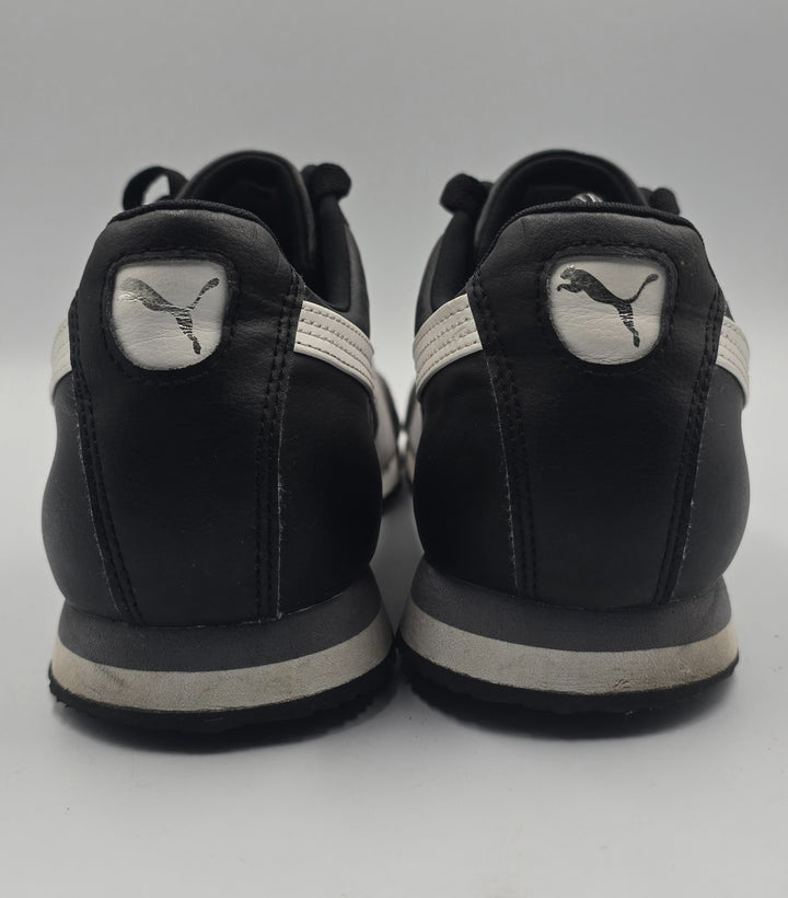 Puma Roma Basic 353572-11 Mens 11.5 Athletic Shoes Core Black Leather Sneakers