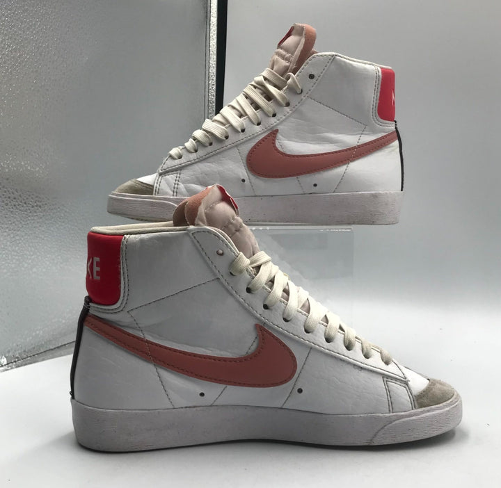 Nike Blazer Mid 77 Next Nature Sneaker Unisex White Leather Lace Up Shoes - 5.5