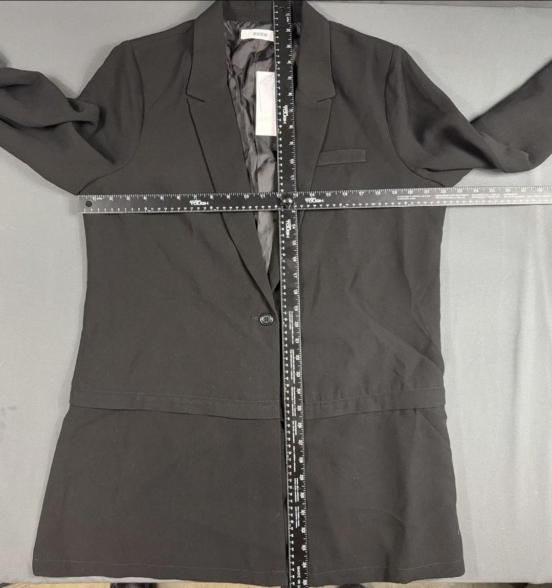 NWT JustFab Open Front Blazer Jacket Women&