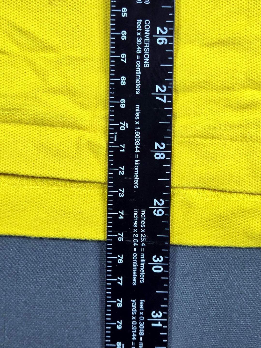 Tommy Hilfiger Mens M Gold Yellow Polo Shirt Small Flag Logo Cotton Flaws