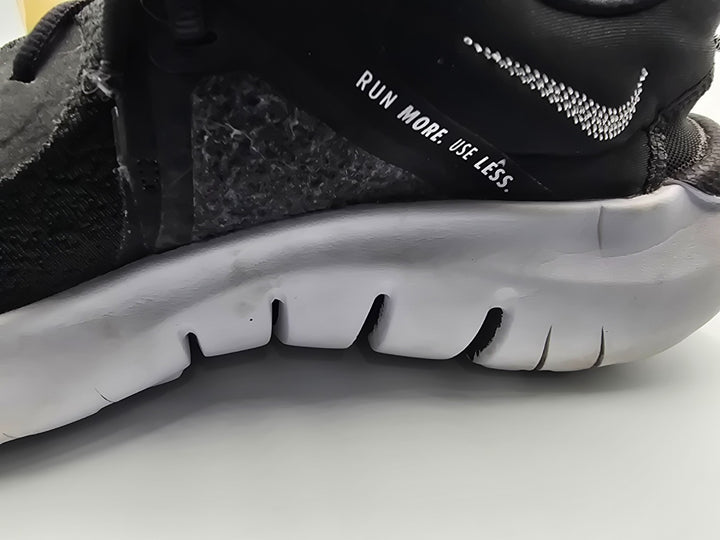 Nike Flex Run 2021 CW3408-002 Mens 11 Workout Running Shoes Black White Sneakers