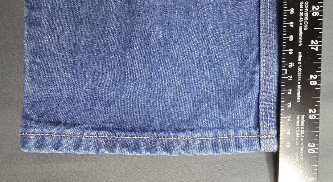 Carhartt FR Jeans Womens 2x32 Blue Medium Wash Regular Fit Straight Leg Workwear