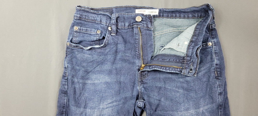 Signature by Levi Strauss &amp; Co. Jeans Mens 30x30 Dark Blue Denim Tapered Leg