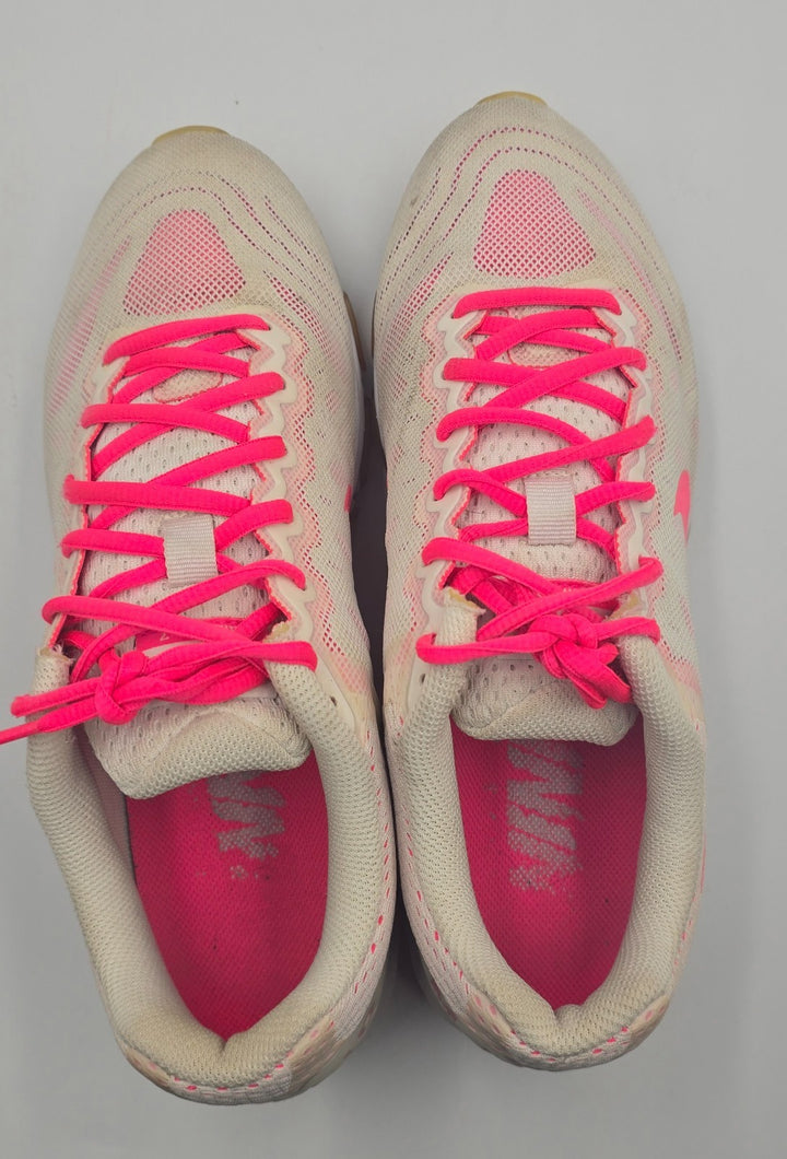 Nike Air Max Tailwind 7 683635-116 Women 9 Running Shoe White Hyper Pink Sneaker
