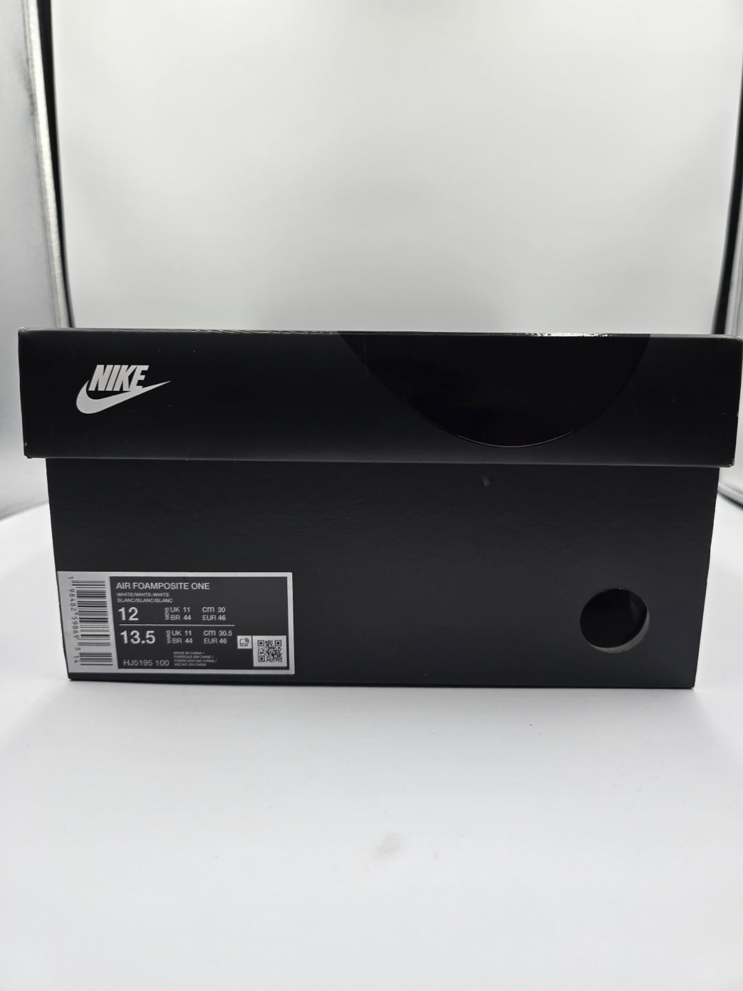 Nike Air Foamposite One Triple White Mens Size 12 HJ5195-100 Basketball Sneaker