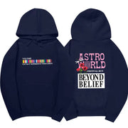 Hip-hop streetwear hoodie with graphic print, cotton material, hooded design, suitable for teenagers.